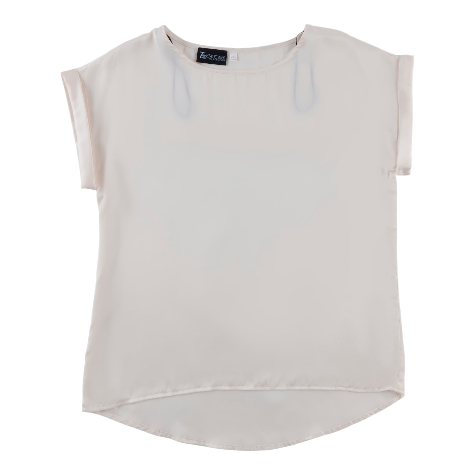 Women's Short Sleeve Satin Blouse Giant Tiger