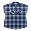 mySTYLE Women's Plus Quest Plaid Cap Sleeve Top