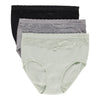 Gloria Vanderbilt Women's Plus Microfiber and Lace Briefs, 3-Pack