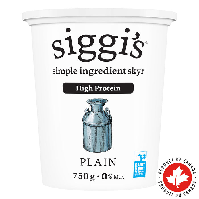 Siggi's Simple Ingredient Skyr Plain 0% M.F., 750 g