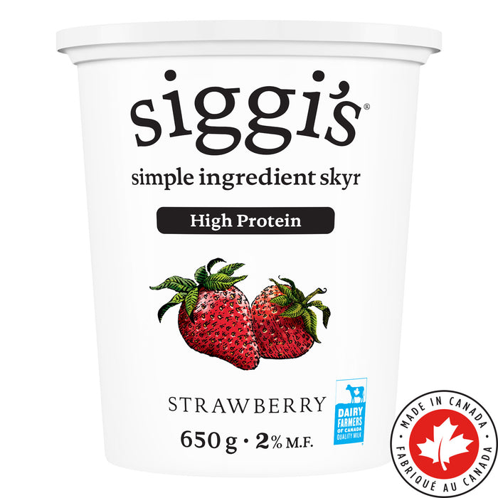 Siggi's Simple Ingredient Skyr Strawberry 2% M.F., 650 g