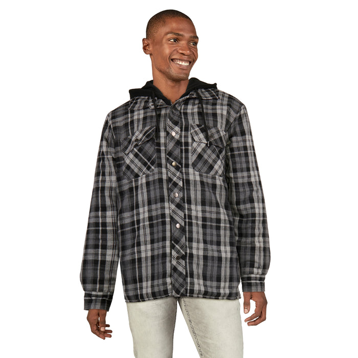 Tradesmax Pro Men's Quilted Fooler Zip-Up Hoodie