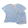 Women's Peachy Printed PJ Boxer Set, 2-Piece