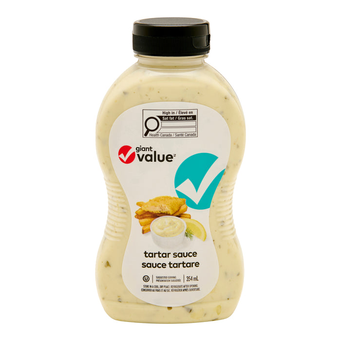 Sauce tartare Giant Value, 354 ml