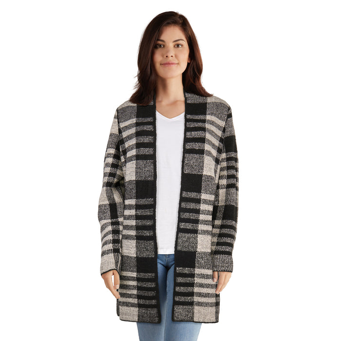 Cardigan carreauté lily morgan pour femmes