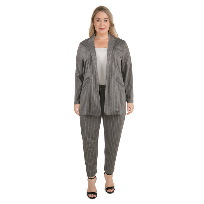 lily morgan Women's Plus Knit Blazer