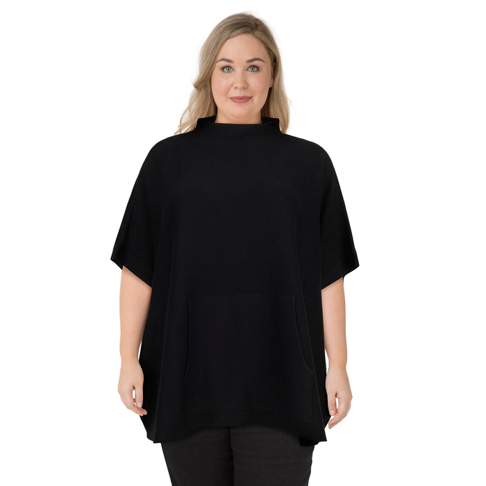 Poncho à col haut taille plus lily morgan pour femmes
