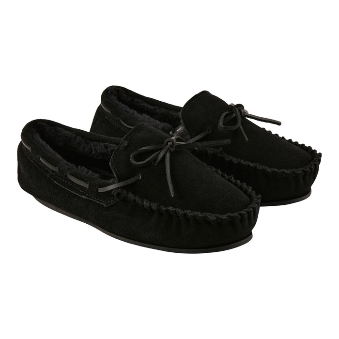 Mocassins en suède Carisma pour femmes, noir