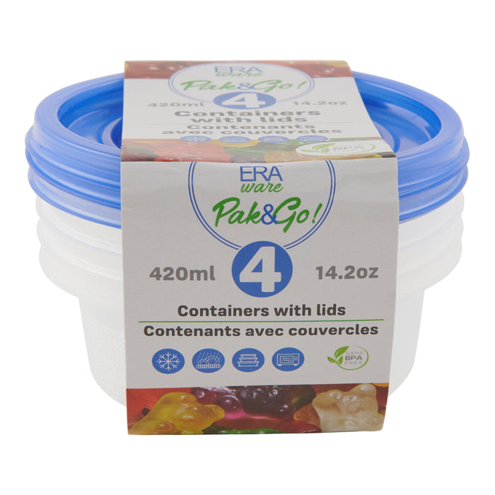 ERAware Food Storage Containers, 420-ml, 4 Pack