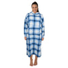 Chemise de nuit pleine longueur en tissu micropolaire dotée d’un capuchon taille plus Carisma pour femmes