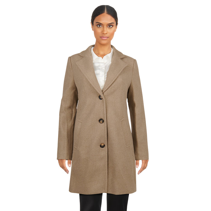 Manteau brossé à 3 boutons mySTYLE pour femmes