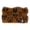 Paillasson en fibre de coco à motif animalier, 18 po x 30 po