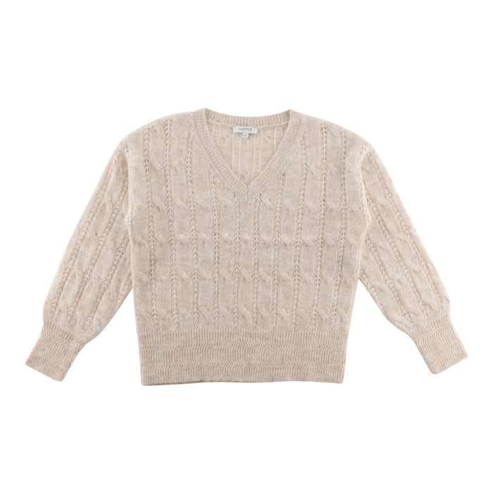 Chandail torsadé à col en V mySTYLE pour femmes