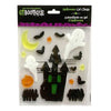 Autocollants en gel d'Halloween pour fenêtre, 12 pièces