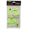 Autocollants en gel phosphorescents d'Halloween pour fenêtre, 12 pièces