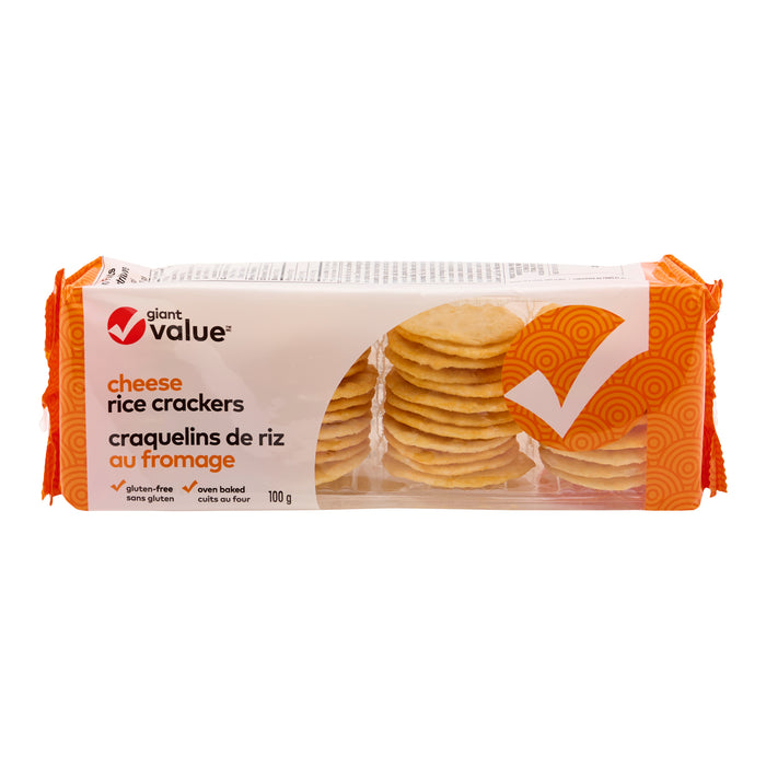 Giant Value Cheese Rice Crackers, 100 g