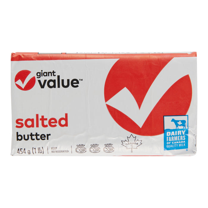 Beurre salé Giant Value, 454 g