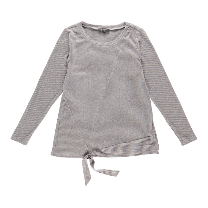 lily morgan Women's Tie-Front Shimmer Top