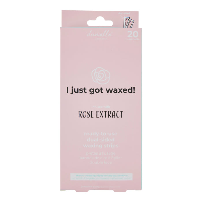 Danielle Creations Rose Extract Wax Strips, 20-Pack