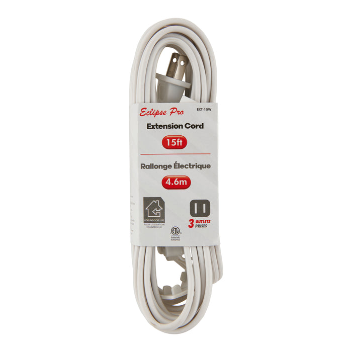 Rallonge électrique Eclipse Pro - blanc, 15 pi