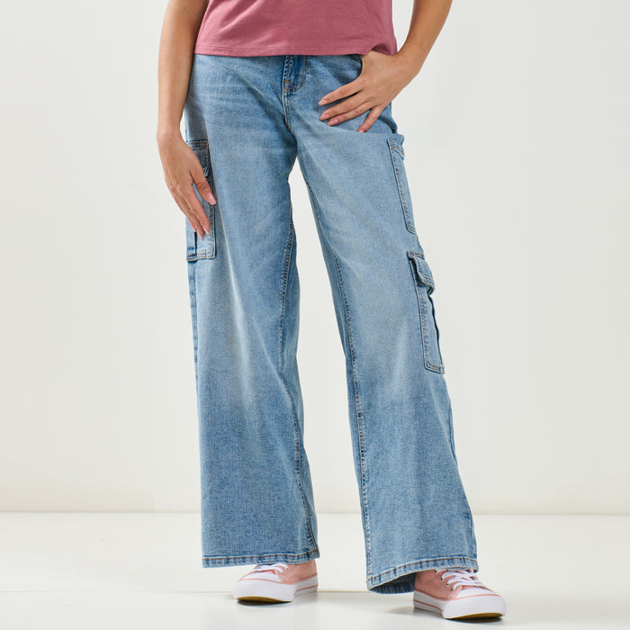 Jean en denim de style cargo Moisson mySTYLE pour femmes