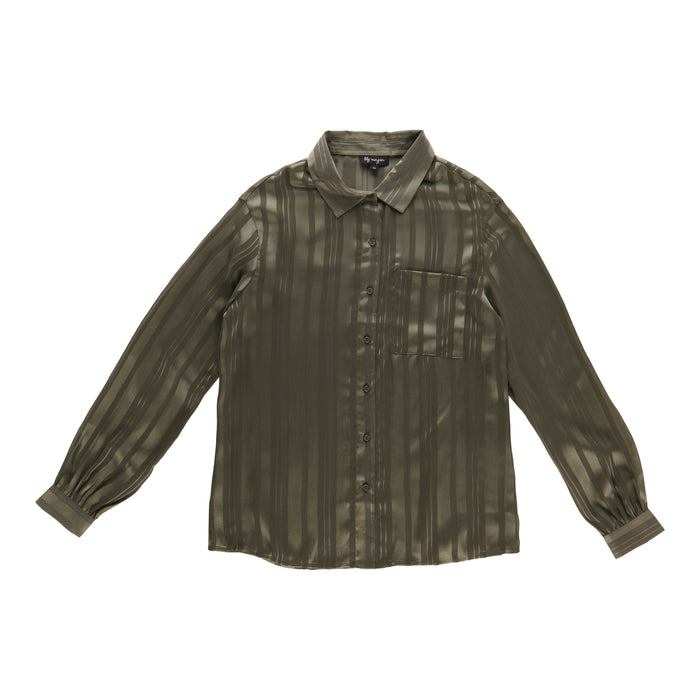 Blouse satinée à rayures lily morgan pour femmes