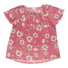 Blouse à manches courtes à volants pour femmes