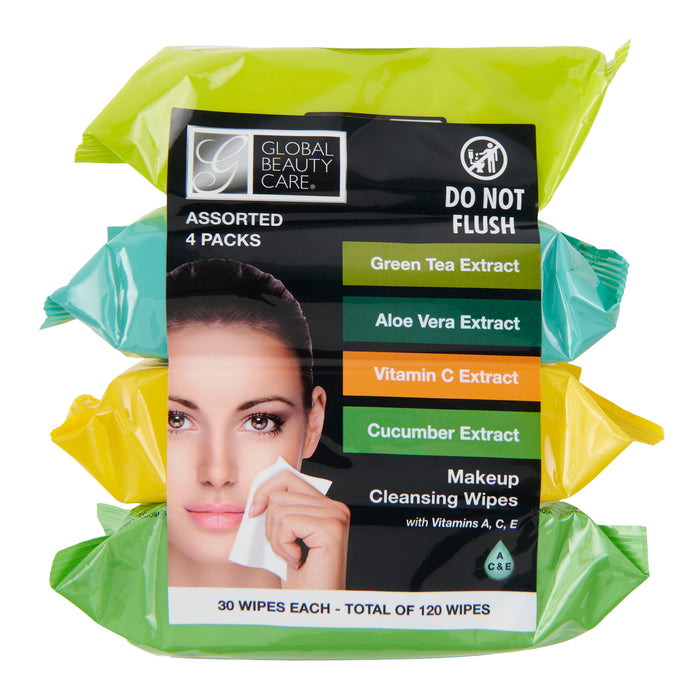 Lingettes pour le visage Global Beauty Care, emb. de 4