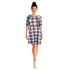 Robe carreautée ceinturée Odyssée mySTYLE pour femmes