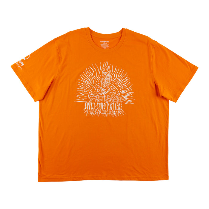 « Every Child Matters », t-shirt orange unisexe en anglais de la Journée nationale de la vérité et de la réconciliation surdimensionnée/taille plus pour adultes