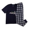 Pyjama à manches courtes en tissu micropolaire Mountain Ridge pour hommes, 2 pièces