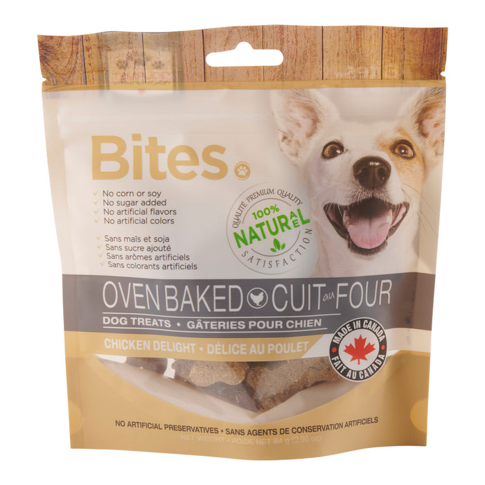 Gâteries pour chiens délice de poulet Bites, 84 g