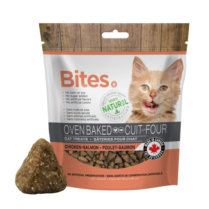 Gâteries pour chats Canadian Premium, saumon et poulet, 84 g