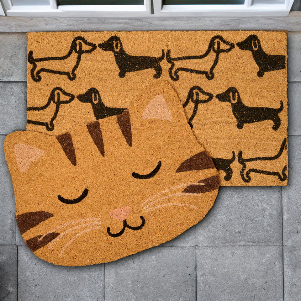 ラグ・カーペット KEY DOG&KEY CAT DOOR MAT Pet Shaped Coir Mats, 18-in x 30-in. – Giant Tiger