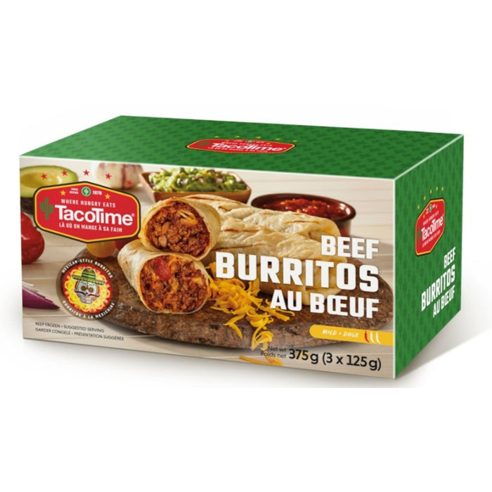 TacoTime Beef Burritos, 3-Pack