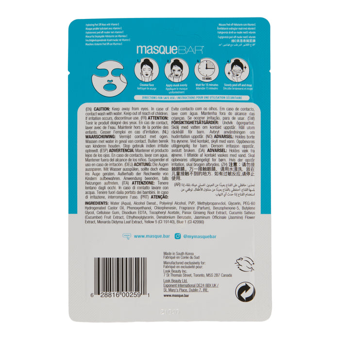 masque BAR Hydrating Peel Off Mask, 1-Pack