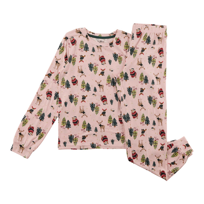 Pyjama Pays nordique BELLA & BIRDIE pour filles, assortiment familial, 2 pièces