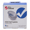 Giant Value Mini Tart Pans, 16-Pack