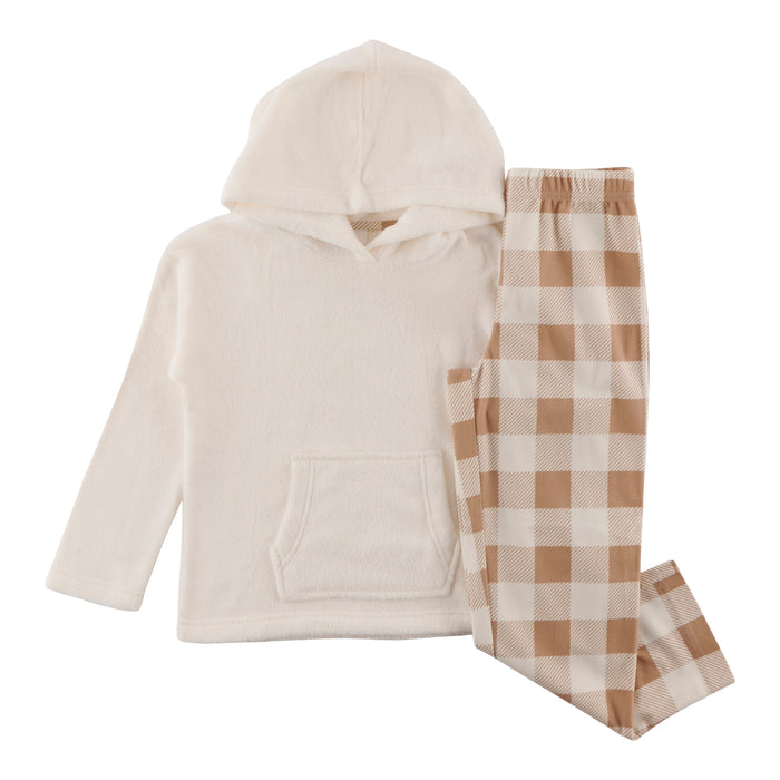 Ens. pyjama à capuchon pour la famille Inspiration hivernale MONKEY BARS pour filles – 2 pièces