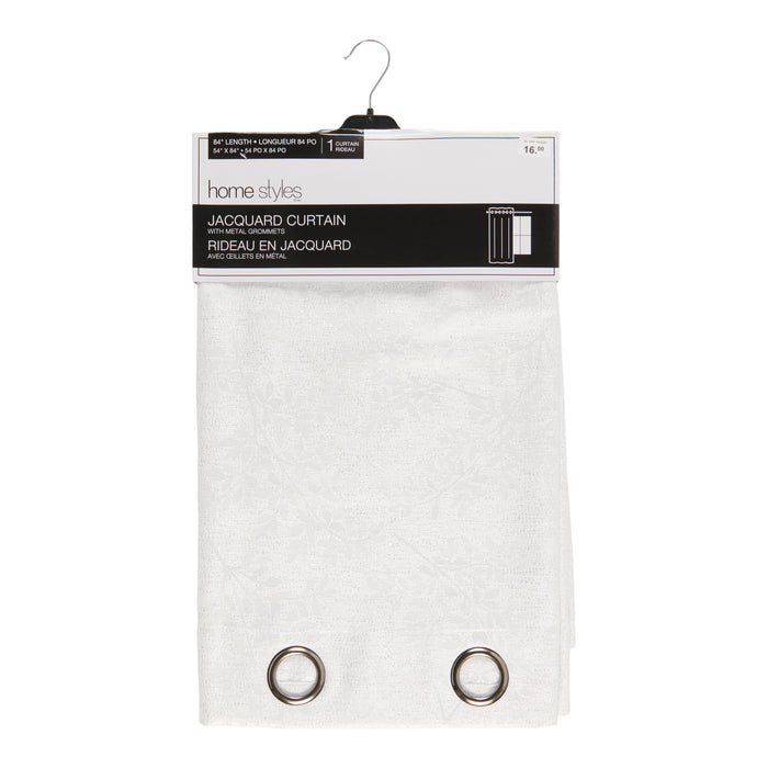 Rideau en jacquard métallique HomeStyles, 54 po x 84 po