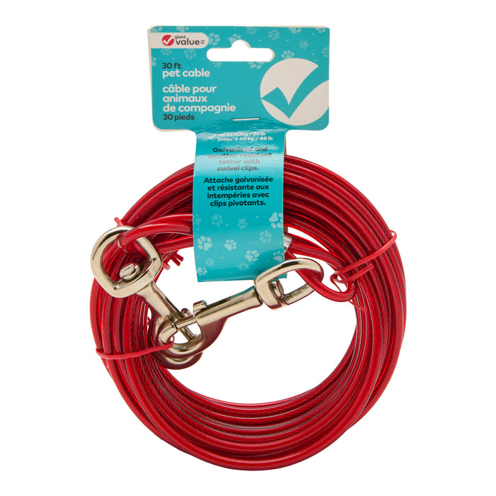 Giant Value Pet Cable, 30 ft