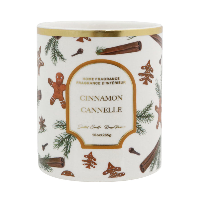 HomeStyles Holiday Ceramic Candle, 10-oz.