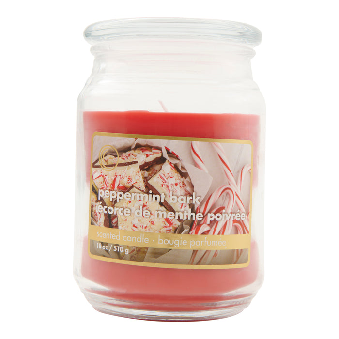 Jar Candle, Peppermint Bark, 18-oz.