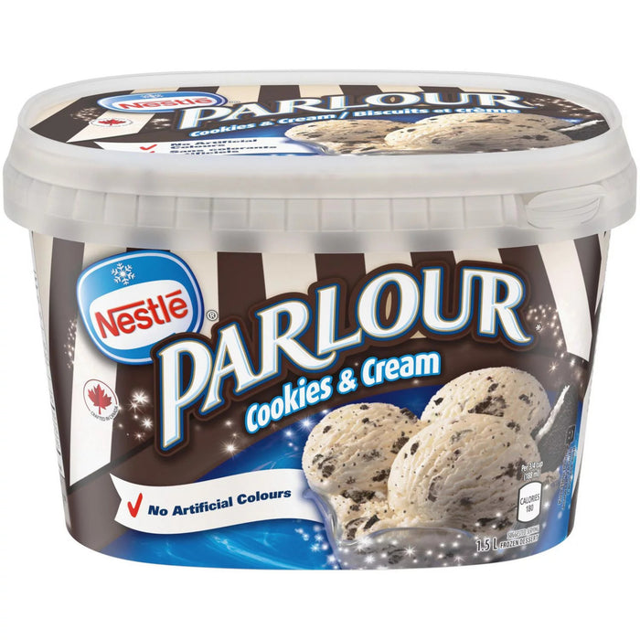Nestlé Parlour Biscuits et dessert glacé à la crème, 1,5 L