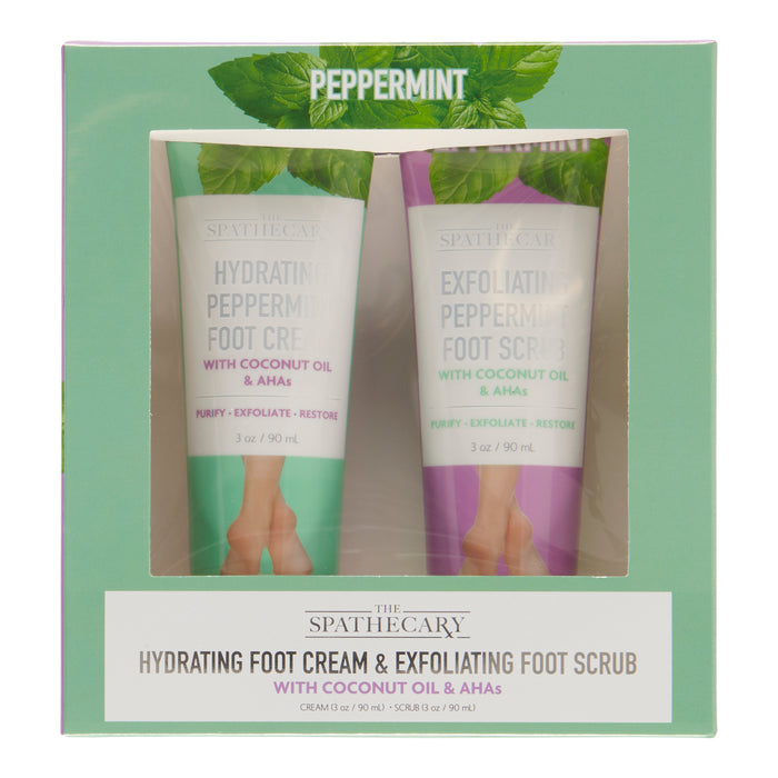 Ensemble de soins des pieds, menthe poivrée hydratante, emb. de 2, 90 ml
