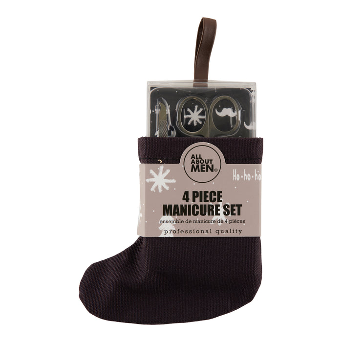 Men's Stocking Manicure Set, 4-Piece