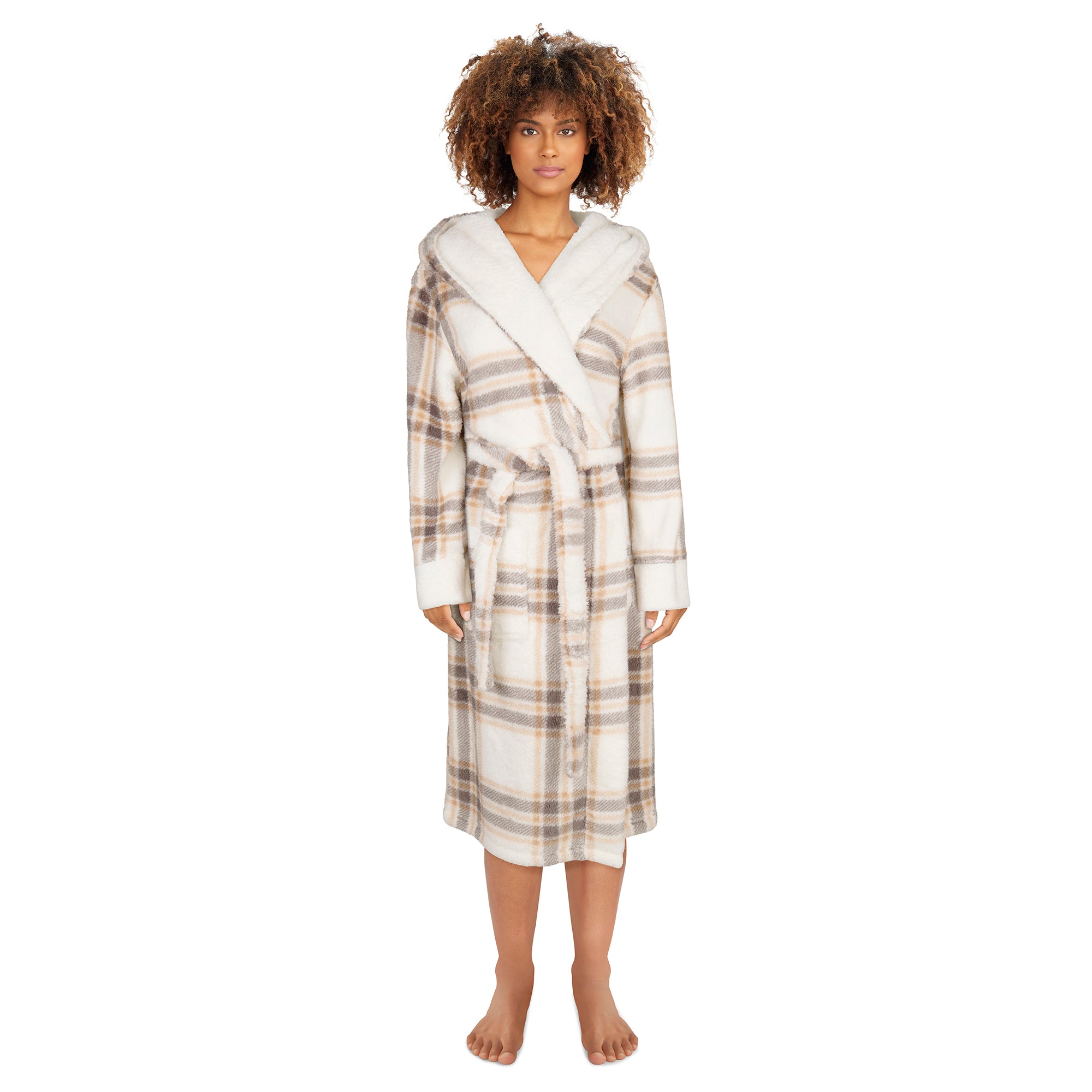 Carisma Women's Long Hooded Sherpa Robe – Giant Tiger