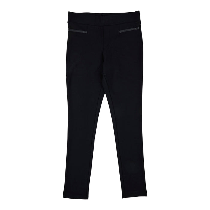 Women's Solid Black Leggings