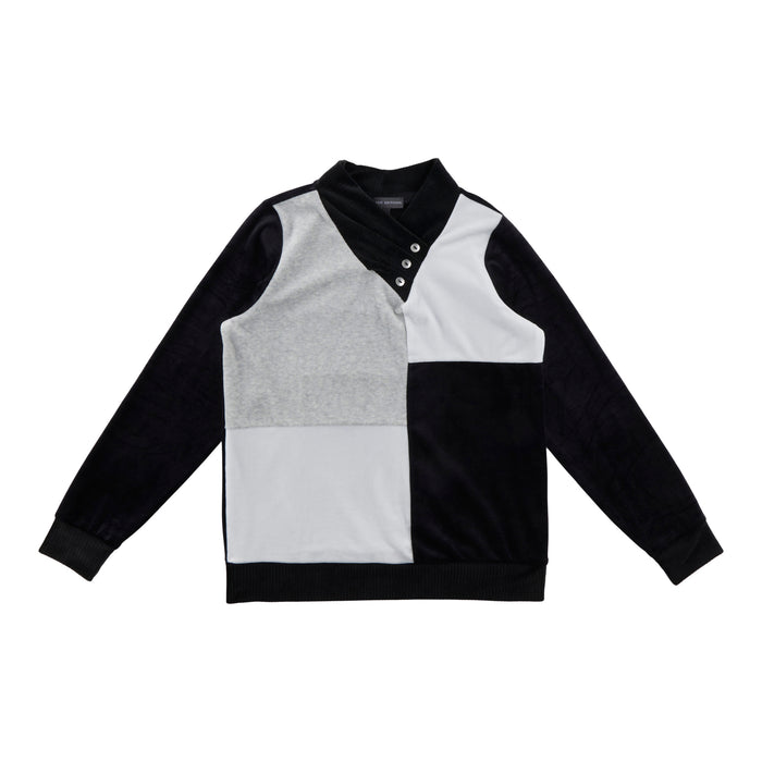 Classic Editions Women's Velour Colour Block Top