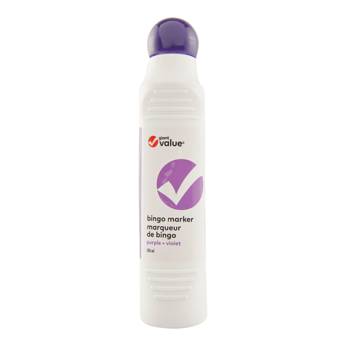 Marqueur de bingo Giant Value - mauve, 100 ml